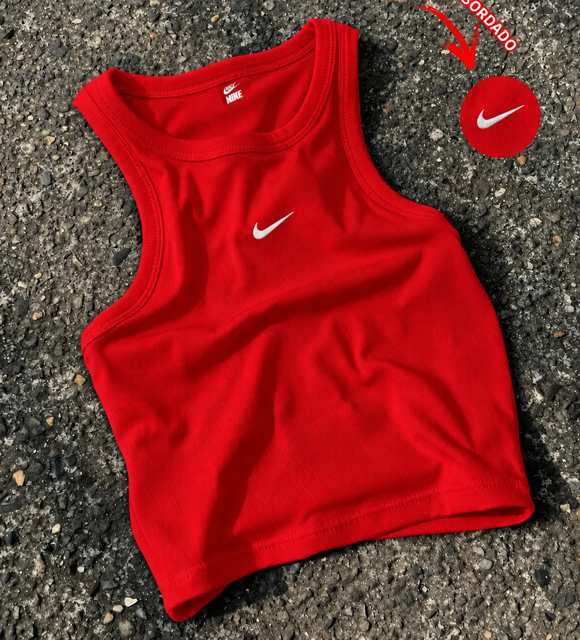 Polera bordada mujer