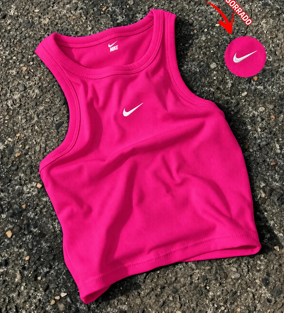 Polera bordada mujer